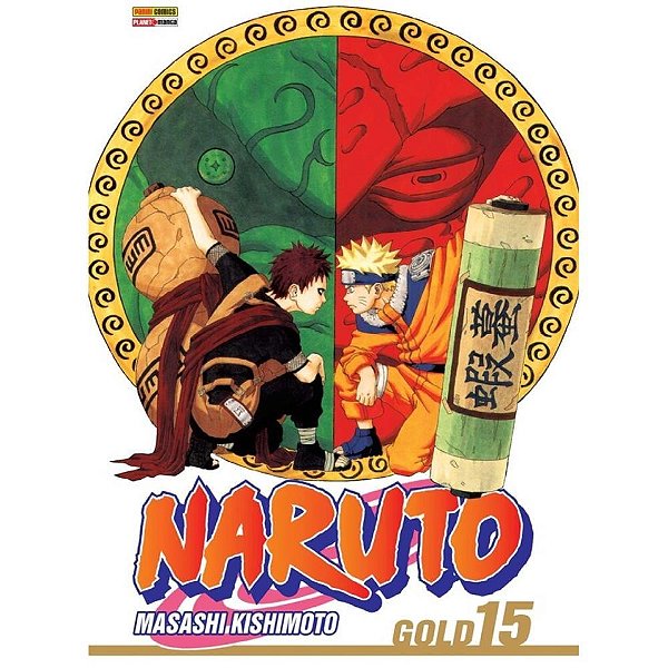 Livro manga naruto gold edition n.15 - panini (unidade)
