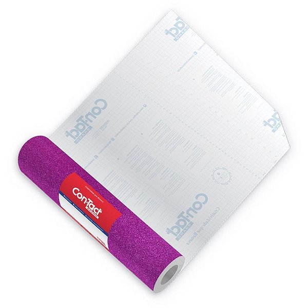 Contact liso 45cmx10m gliter pink - contact (rolo)