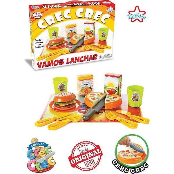 Brincando de casinha crec crec vamos lanchar - big star (unidade)