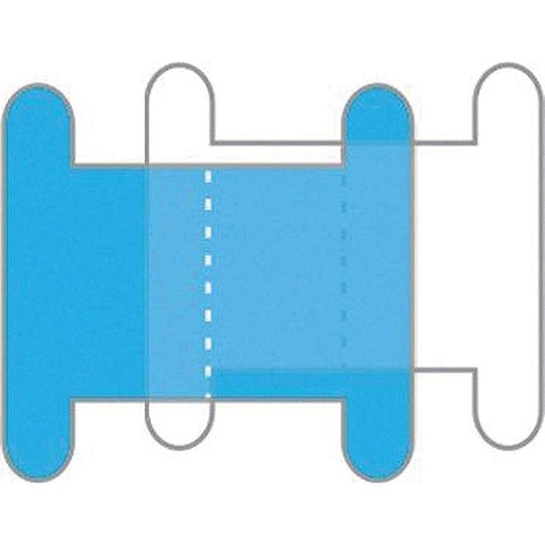 Visor para pasta suspensa visor cristal+etiqueta c/50j - goodie (pct.c/50)