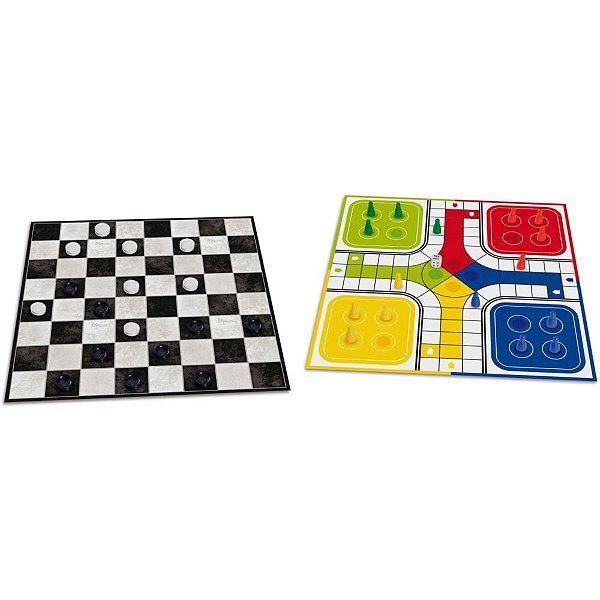 Jogo de tabuleiro dama e ludo - nig brinquedos (unidade)