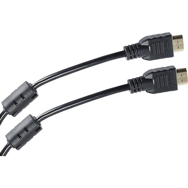Cabo hdmi 3,0m preto - flex (unidade)