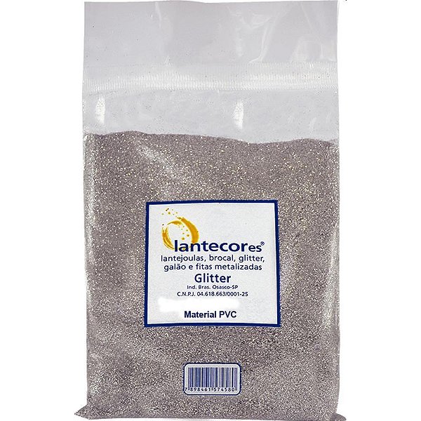 Glitter pvc irisado/perola 100g. - lantecor (unidade)