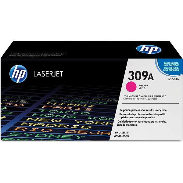 Cartucho de toner original hp 309a magenta laserjet - hp (unidade)