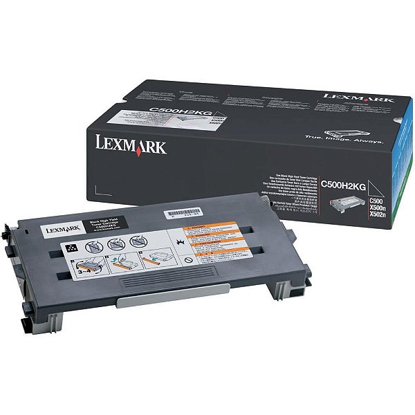 Cartucho de toner orig.lexmark c500h2kg preto c500 - lexmark (unidade)