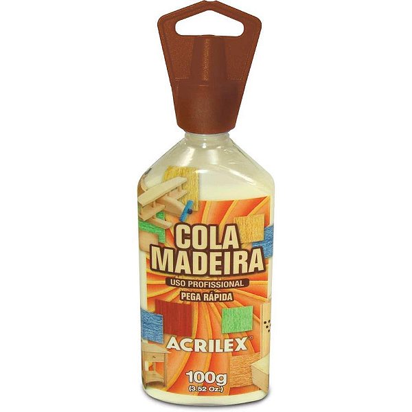 Cola para madeira profissional 100g - acrilex (pct.c/03)
