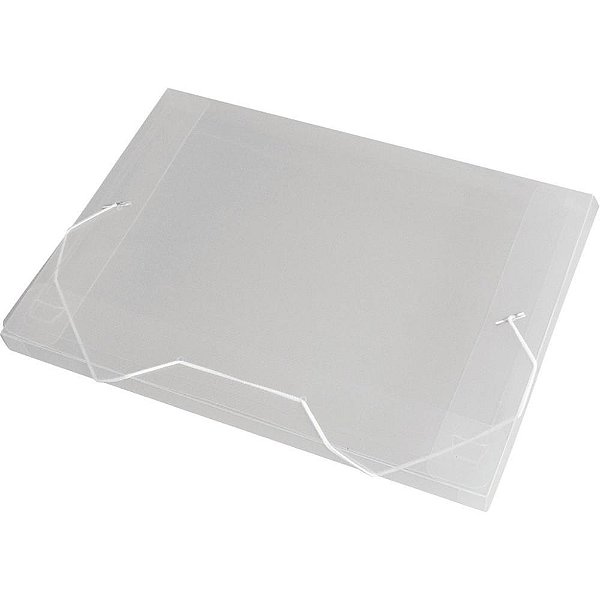 Pasta aba elastica plastica oficio 20mm cristal - acp (pct.c/10)