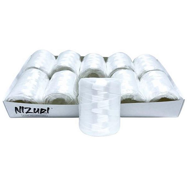 Fitilho 5mmx50m branco - nizuri (pct.c/10)