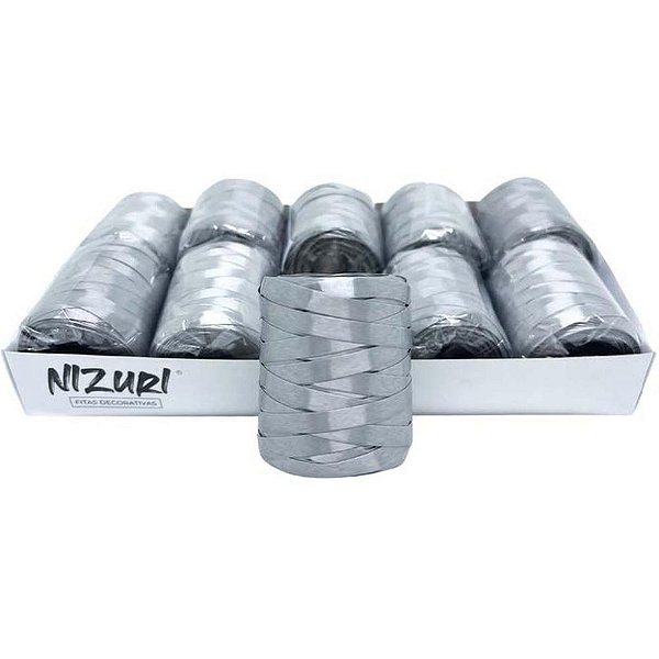 Fitilho 5mmx50m prata - nizuri (pct.c/10)