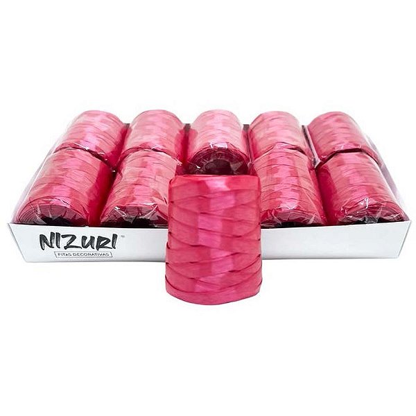 Fitilho 5mmx50m vermelho - nizuri (pct.c/10)