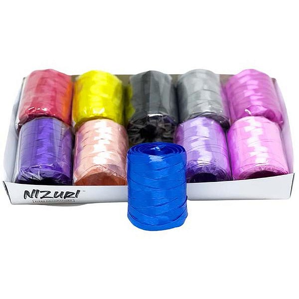 Fitilho 5mmx50m cores sortidas - nizuri (pct.c/10)