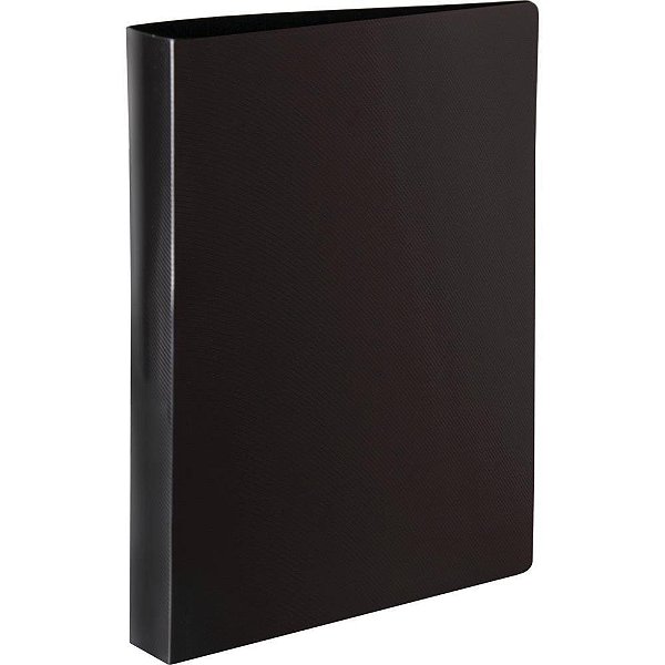 Fichario de pvc preto 4 argolas 26x34cm pp - dac (unidade)