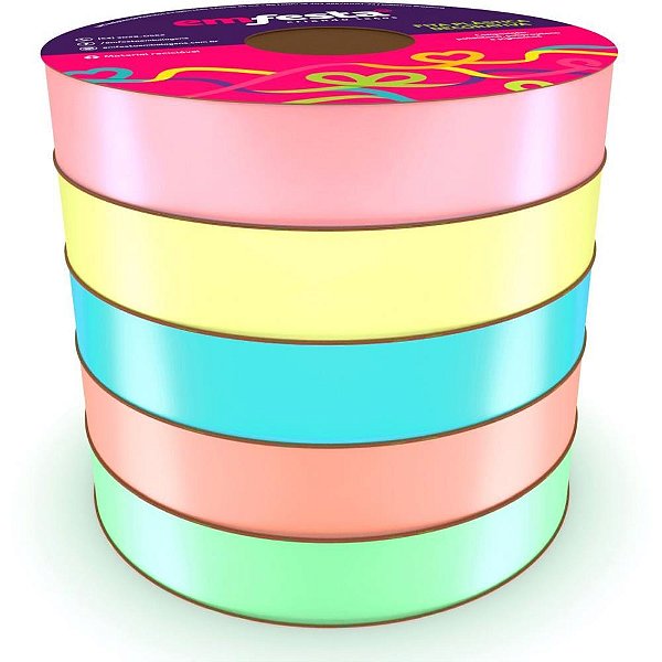 Fita poli lisa 30mmx50m.candy colors sortida - emfesta (pct.c/05)