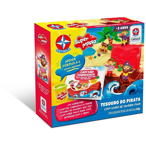 Livro brinquedo ilustrado capitao carranca e o tesouro - estrela (unidade)