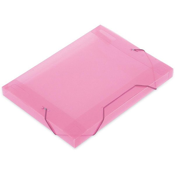 Pasta aba elastica plastica oficio 30mm rosa soft - polibras (pct.c/10)