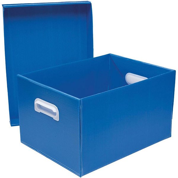 Caixa organizadora the best box g 437x310x240 az - polibras (unidade)