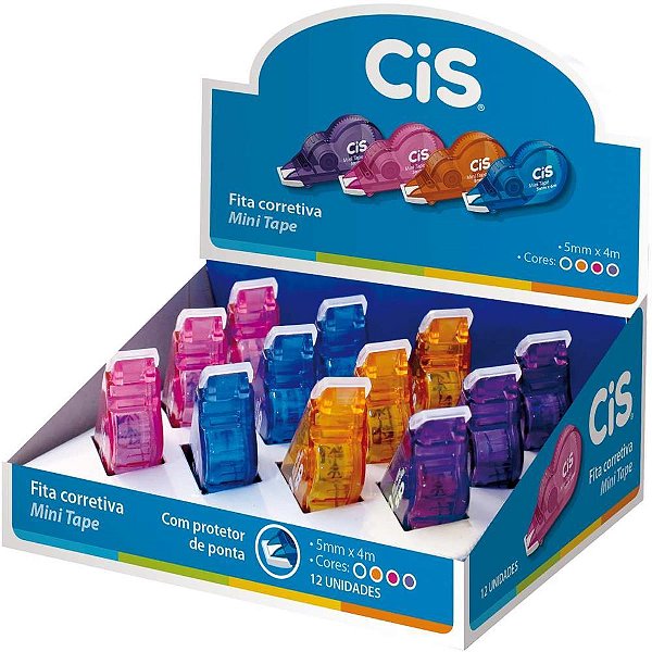 Corretivo em fita cis mini tape 4m - sertic (cx.c/12)