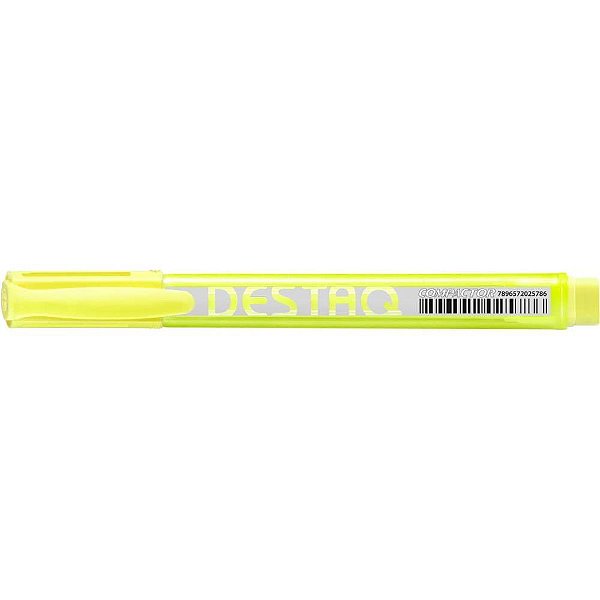 Caneta marca texto destaq fluorescente amarela - compactor (cx.c/12)