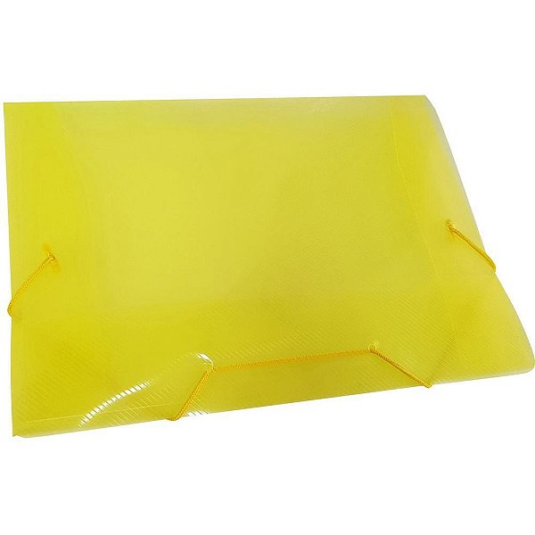 Pasta aba elastica plastica oficio amarela - acp (pct.c/10)