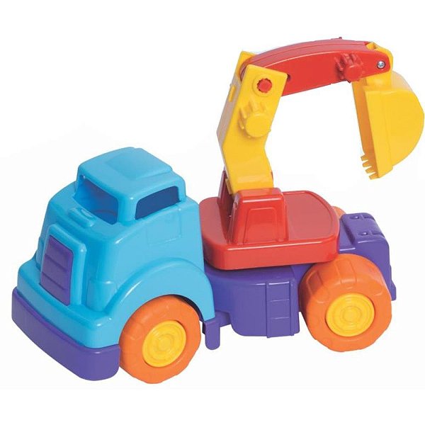 Caminhao mercotruck escavadeira sortido - merco toys (unidade)