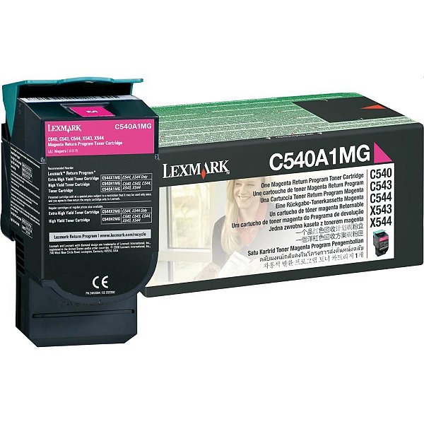 Cartucho de toner orig.lexmark c540a1mg magenta c540/c543/544 - lexmark (unidade)