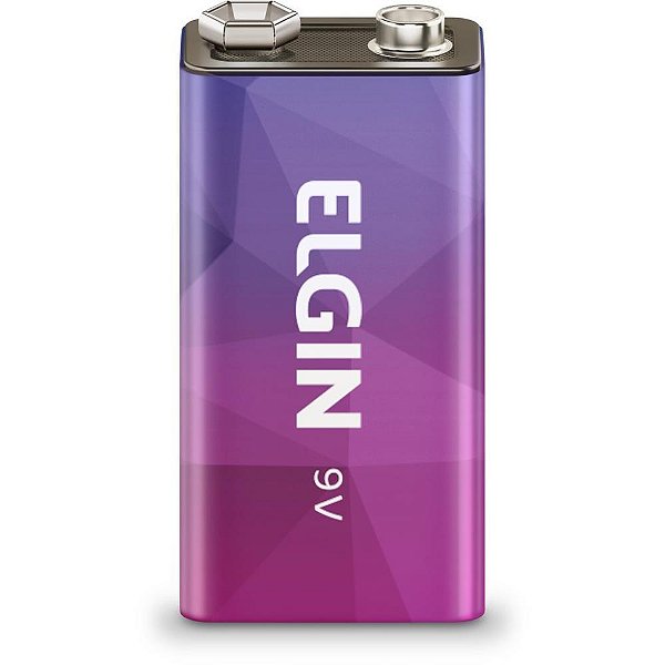 Pilha bateria 9v recarregavel bateria 250mah - elgin (blister)