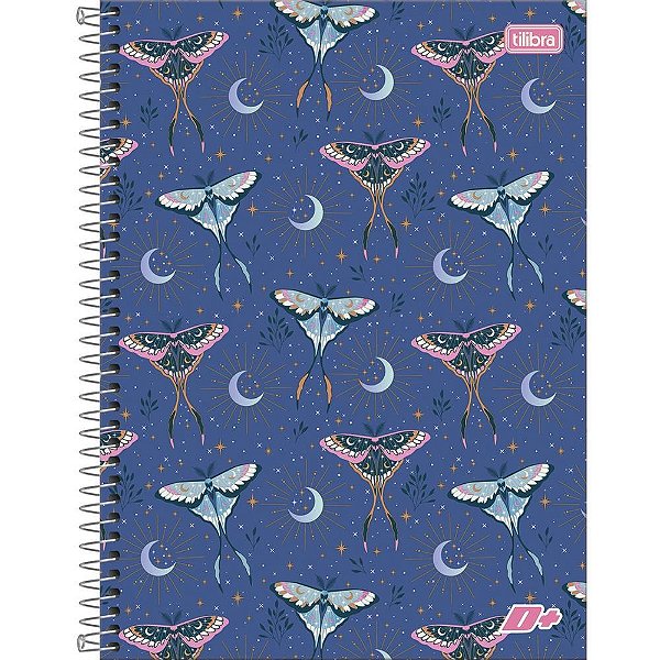 Caderno 10x1 capa dura d+ feminino 200 folhas - tilibra (pct.c/04)