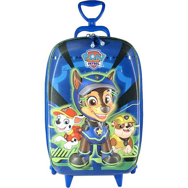 Mochila infantil com rodinha patrol chase spy - maxtoy (unidade)