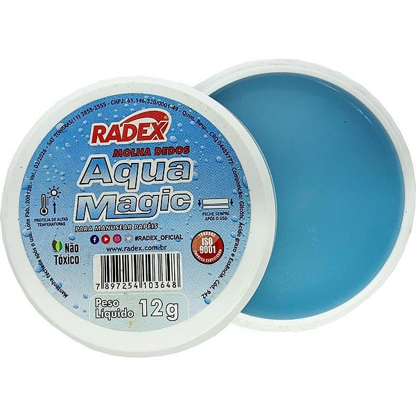 Umedecedor de dedo asuper aqua magic 12g. - radex (cx.c/12)