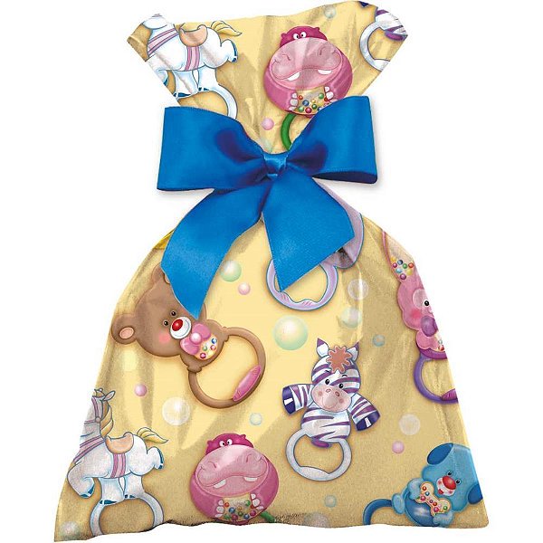 Saco metalizado 25x37cm infantil sortido 25x35cm - gala embalagens (pct.c/50)
