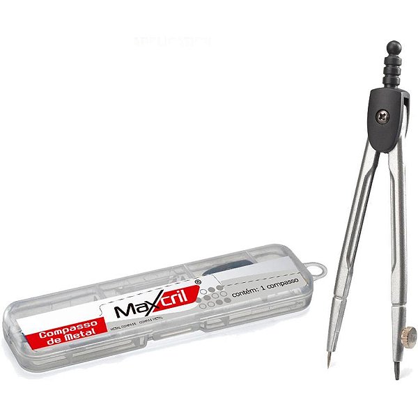 Compasso escolar metal - maxcril (unidade)