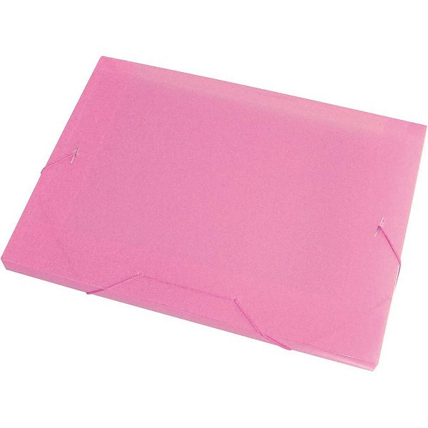 Pasta aba elastica plastica oficio 20mm rosa - acp (pct.c/10)