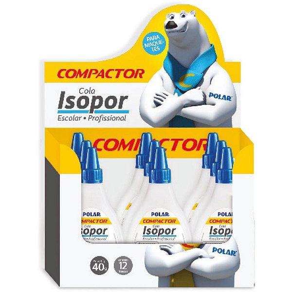 Cola para isopor polar 40g - compactor (cx.c/12)