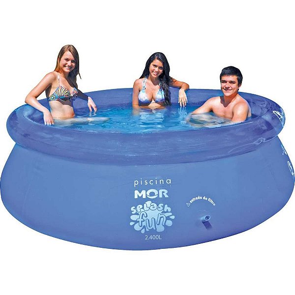 Piscina 2400l redonda splash fun - mor (unidade)