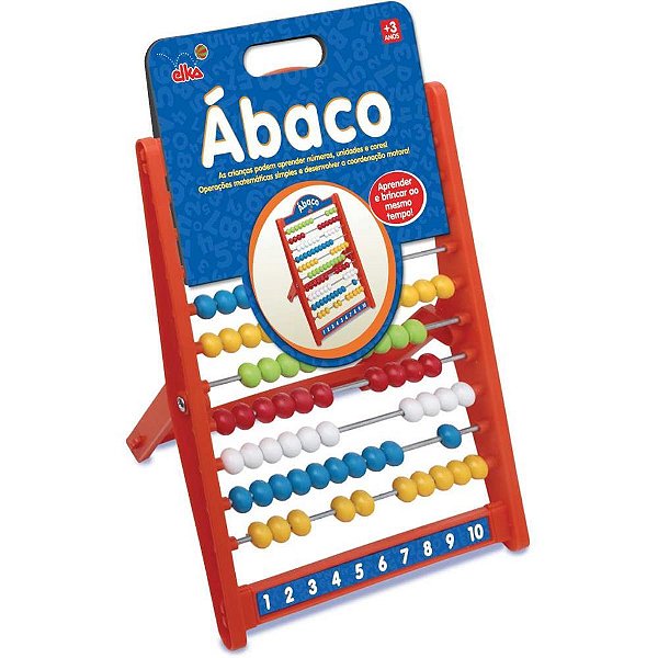 Contador abaco escolar c/100 bolas - elka (unidade)