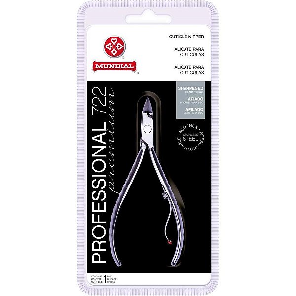 Alicate higiene pessoal p/cuticula inox pq - mundial (unidade)