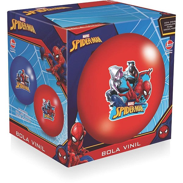 Bola infantil spider-man vinil n 8 - lider (unidade)
