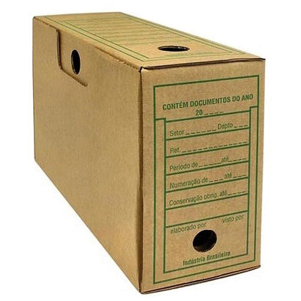 Arquivo morto papelao kraft 35x13,3x24,7cm. 240g. - klabin s.a (pct.c/25)