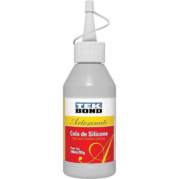 Cola para artesanato silicone liquido 85g/100ml. - tekbond (cx.c/12)