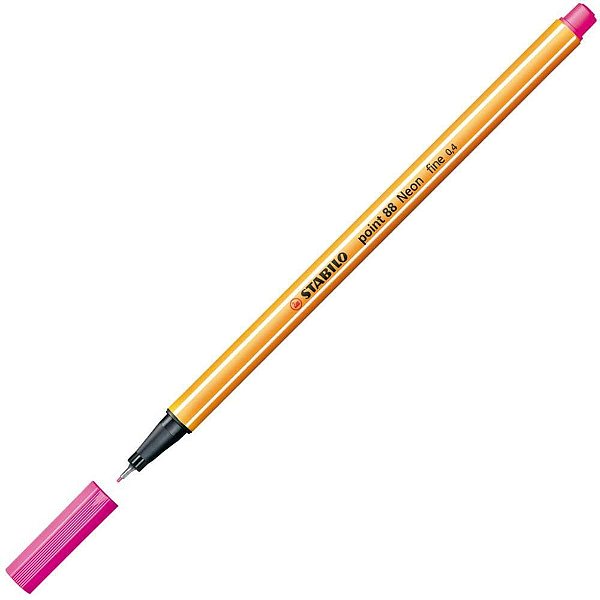 Caneta stabilo 88/56 point rosa neon - sertic (cx.c/10)
