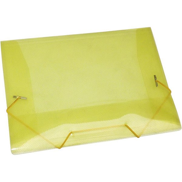 Pasta aba elastica plastica mini amarela - acp (pct.c/10)
