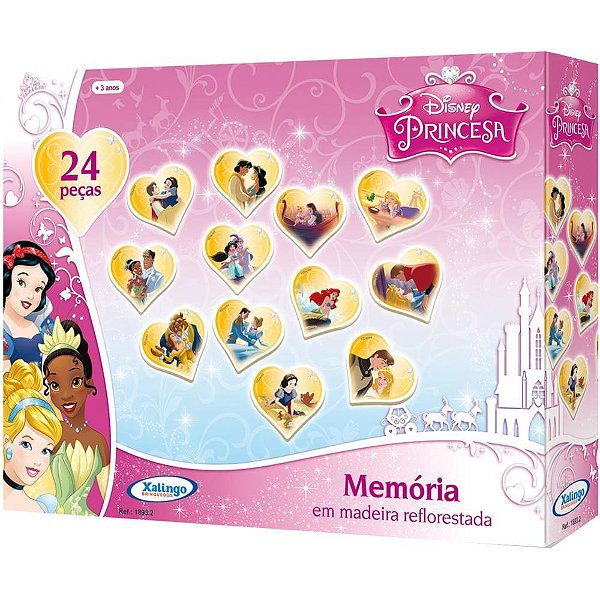 Jogo da memoria princesas 24pecas - xalingo (unidade)