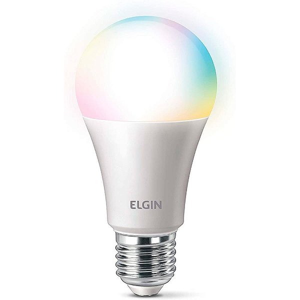 Lampada inteligente bulbo a60 10w smart color - elgin (unidade)
