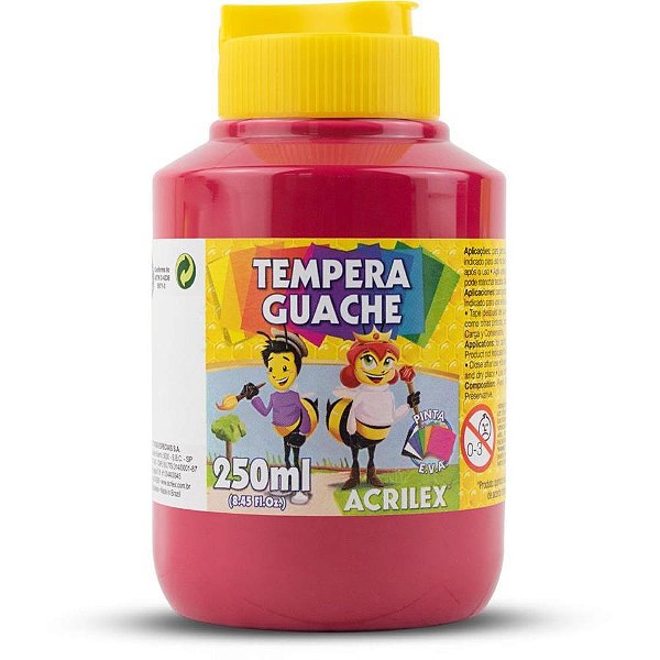 Tinta guache 250ml magenta - acrilex (pct.c/03)