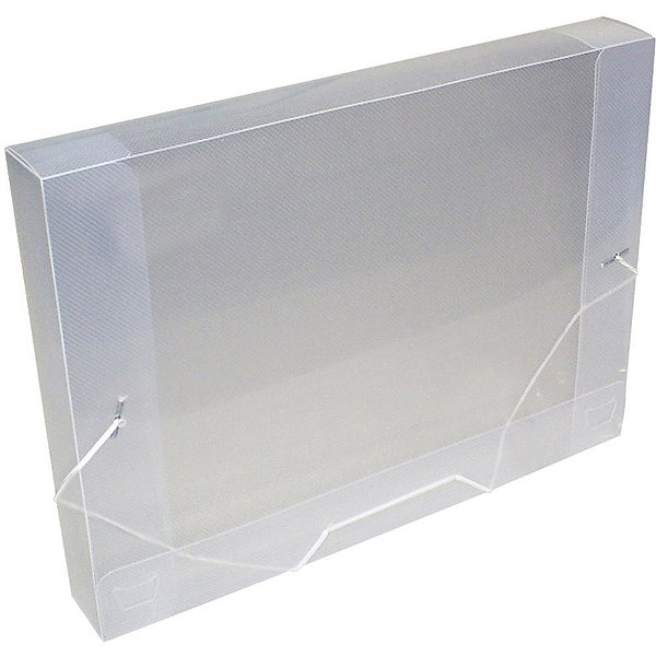 Pasta aba elastica plastica oficio 40mm cristal - acp (pct.c/10)