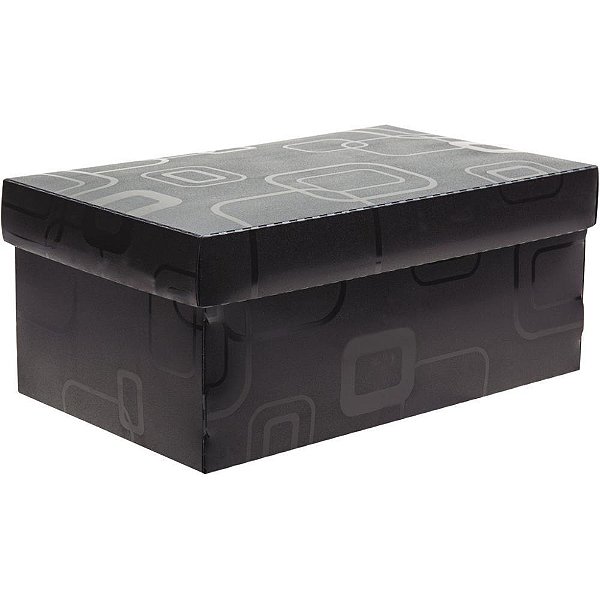 Caixa organizadora top fine sapato 28x17x12cm.pto - dello (unidade)