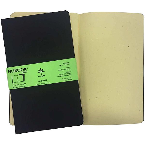 Caderneta filibook 30fls. 21x12,5 pt/mf - filiperson (pct.c/02)