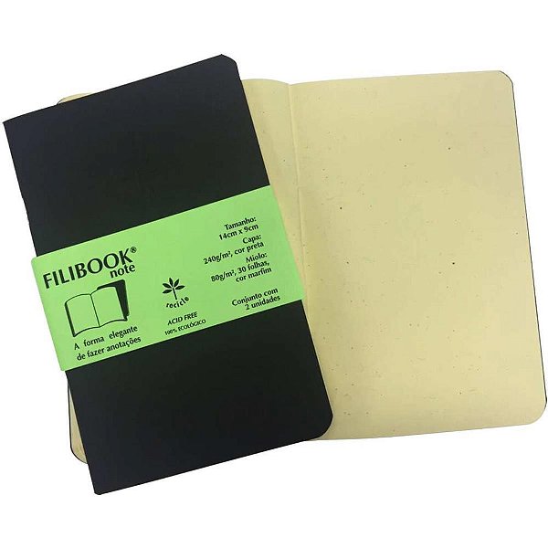 Caderneta filibook 30fls. 14x9 pt/mf - filiperson (pct.c/02)
