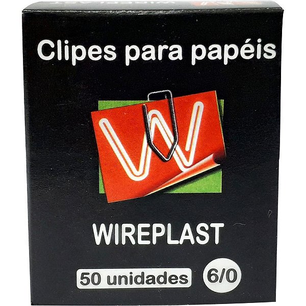 Clipe galvanizado aco 6/0 50 unidades - wireplast (pct.c/10)