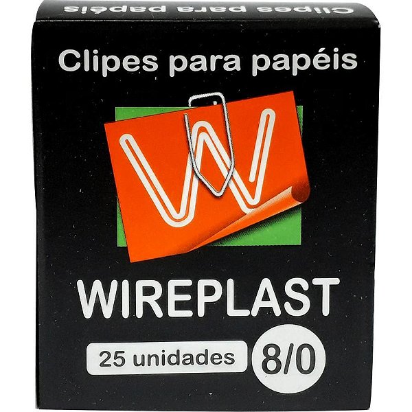 Clipe galvanizado aco 8/0 25 unidades - wireplast (pct.c/10)